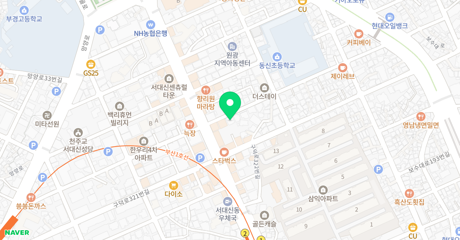 맑은샘 국어학원(문샘과학) 위치