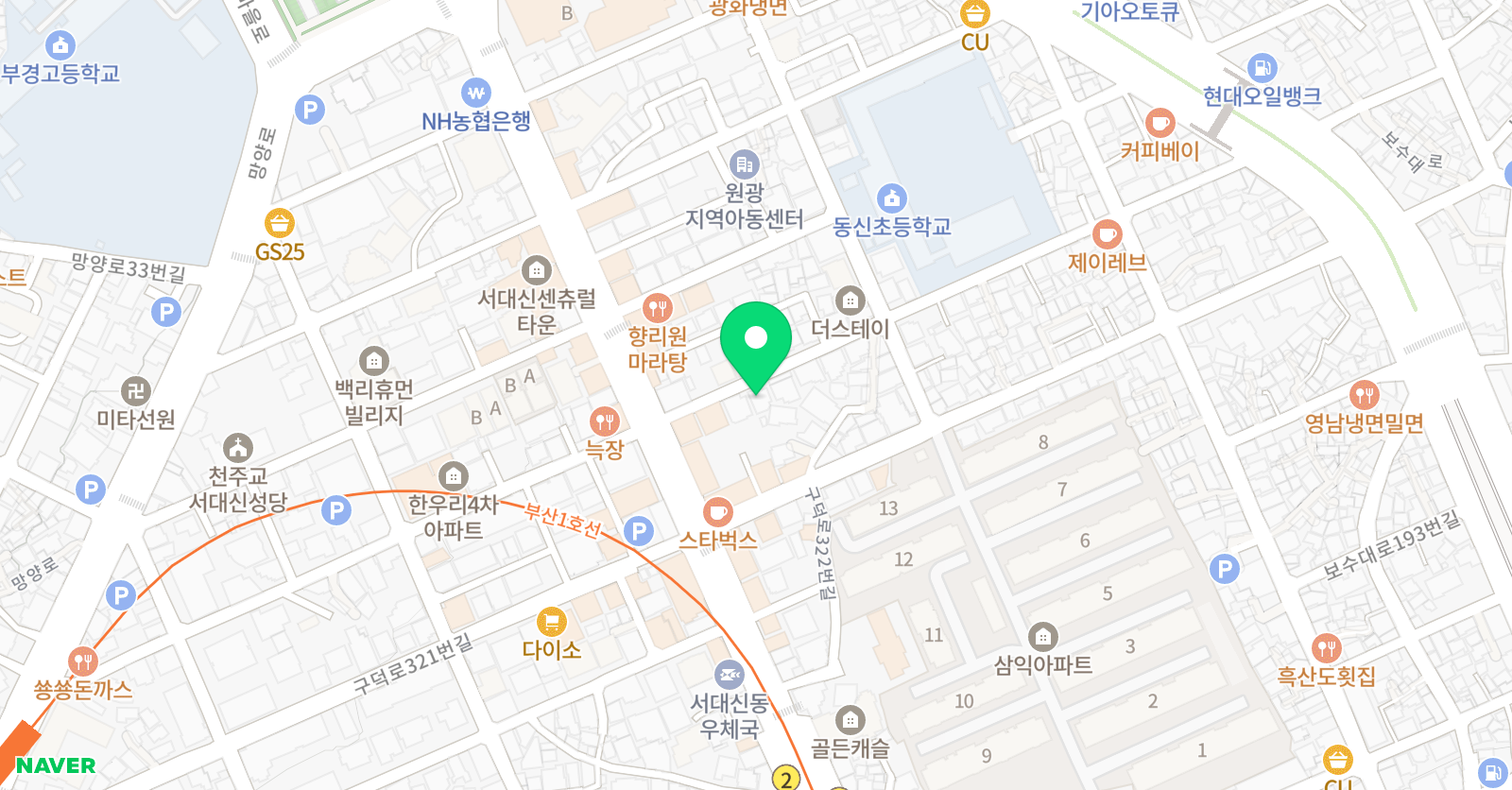 우일 수학교습소 위치