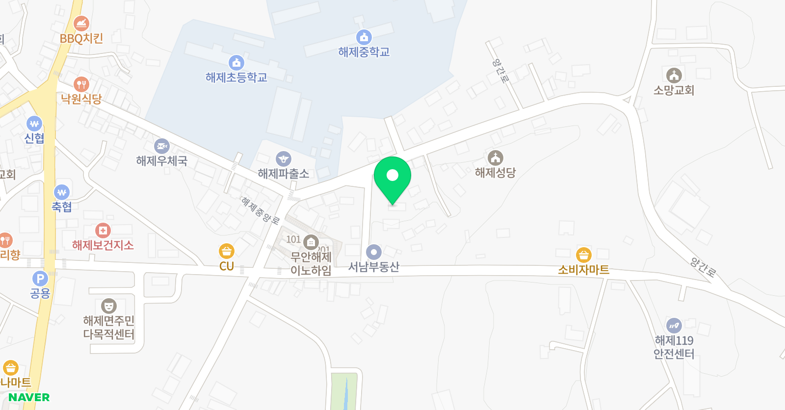 국가대표전남 해제태권도장 위치