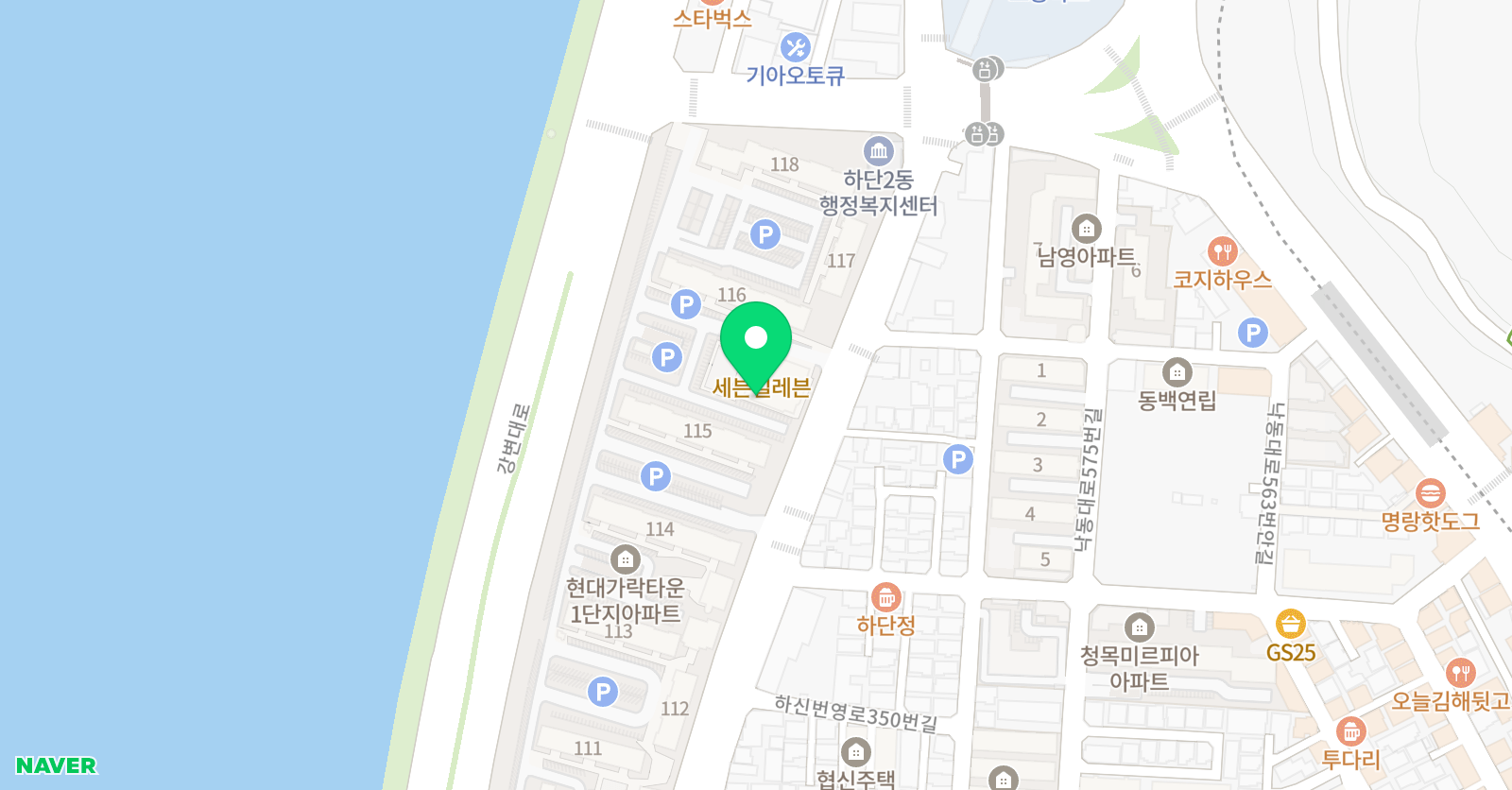 K타이거즈 한겨레 태권도 위치