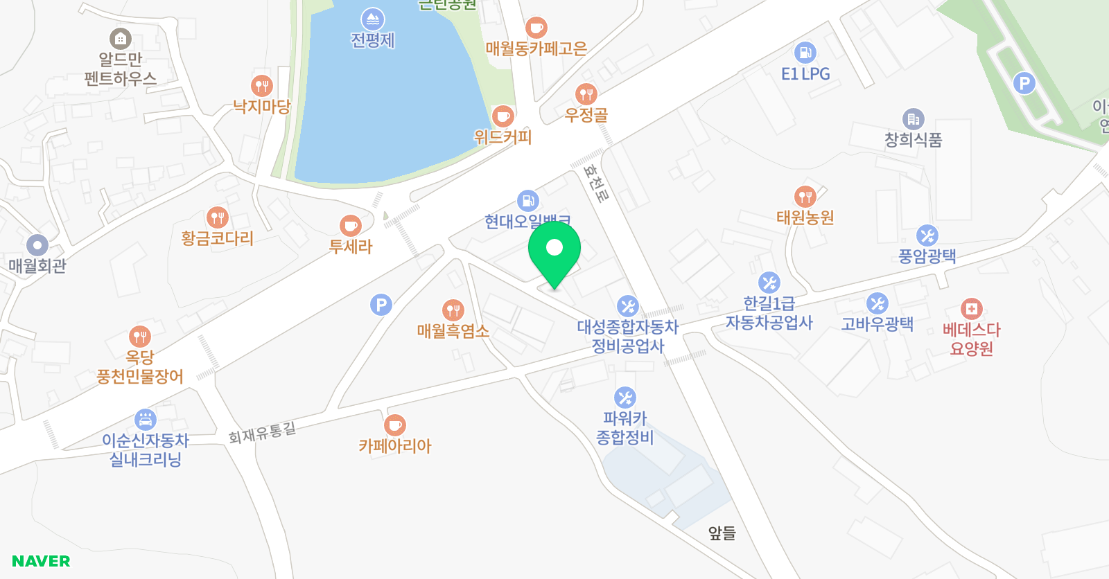 포비스 스포츠클럽 서구점 위치