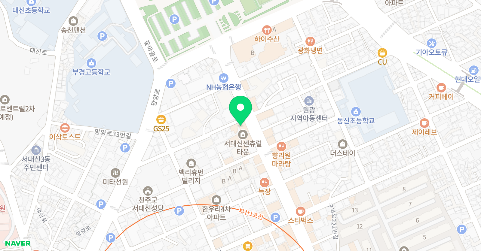 나무안 미술학원 위치