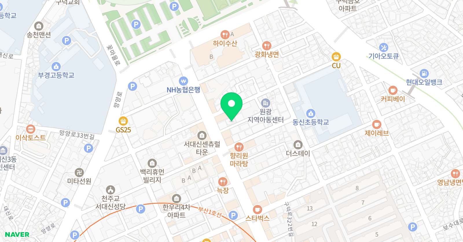 솔루션 수학학원 위치