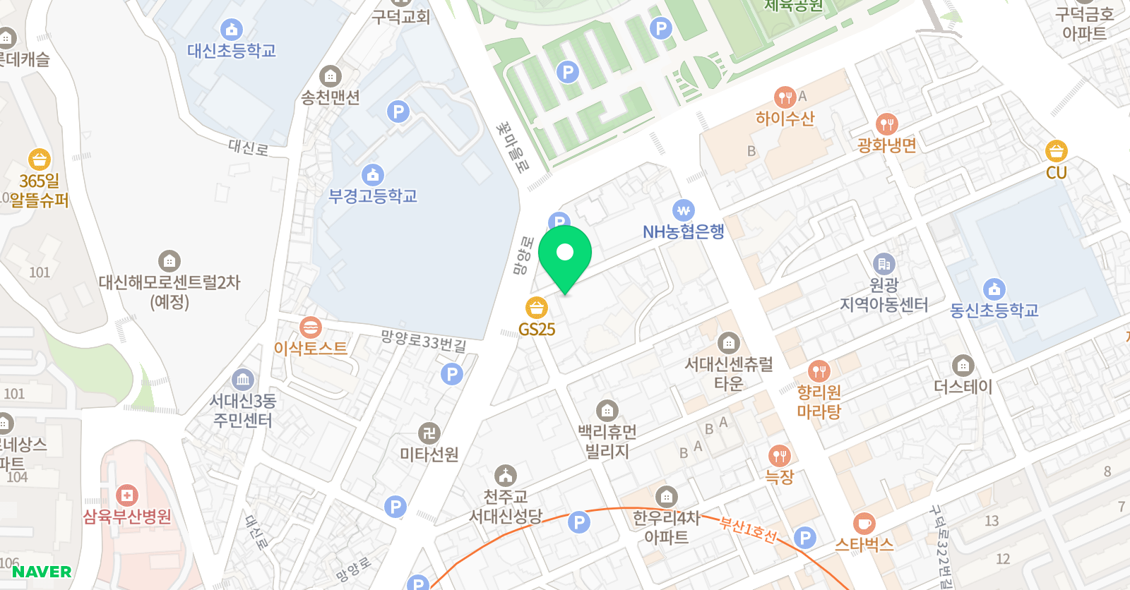 엠베스트SE학원 대신캠퍼스 위치