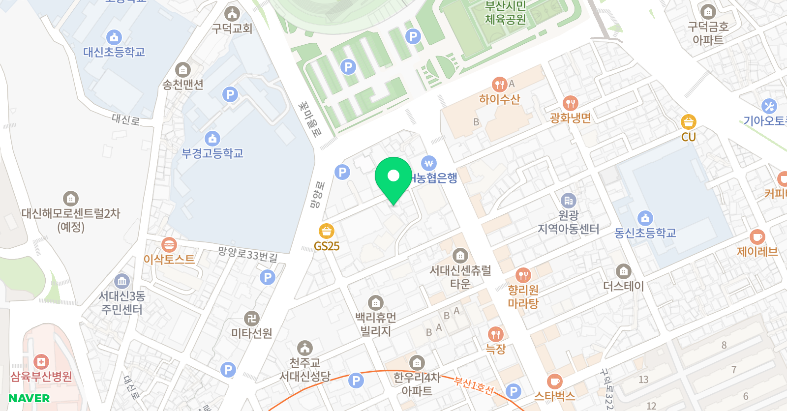 토론하는아이들 논술학원 서대신구덕GLE센터 위치