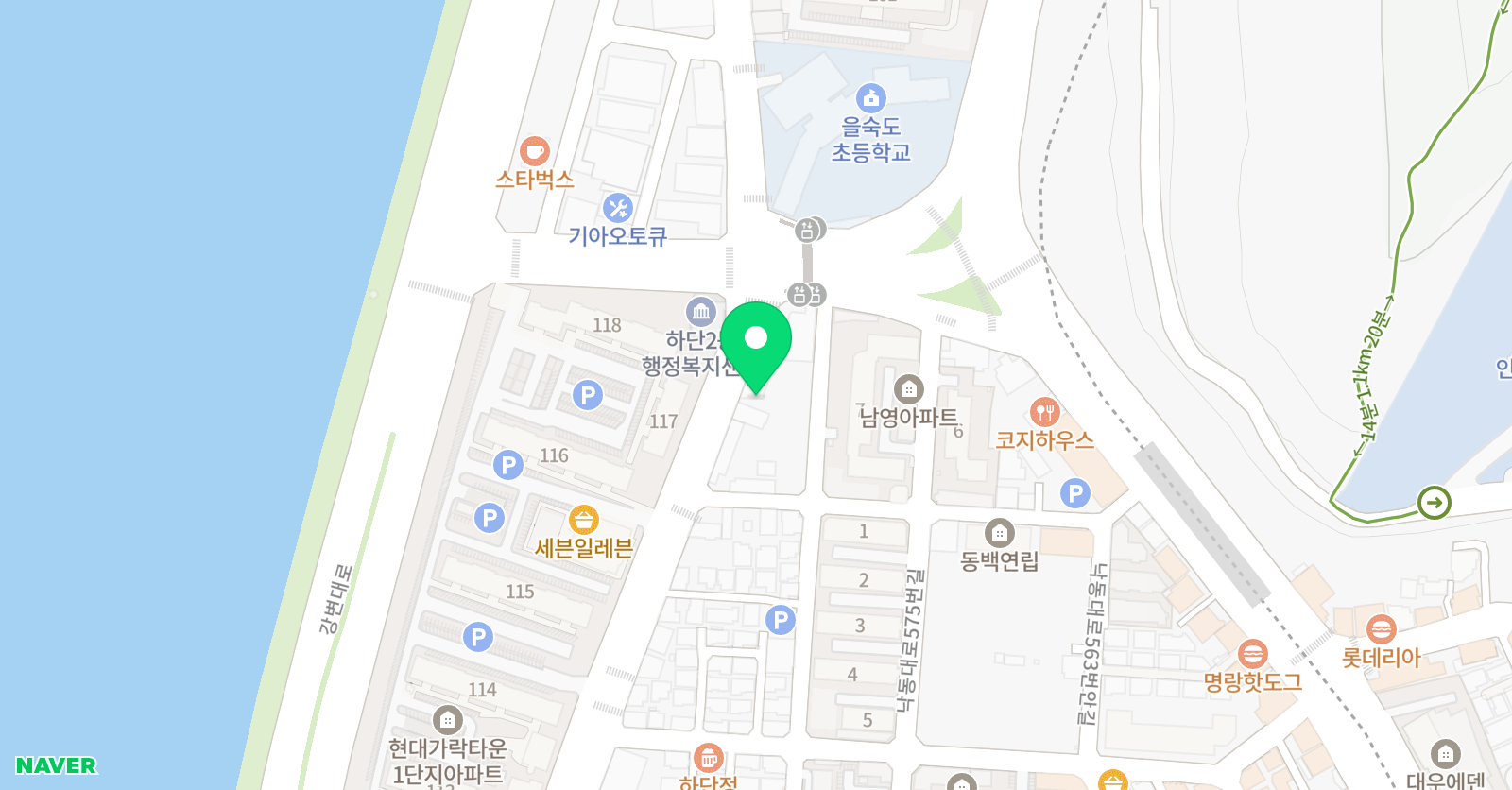 플러스 수학영어전문학원 위치