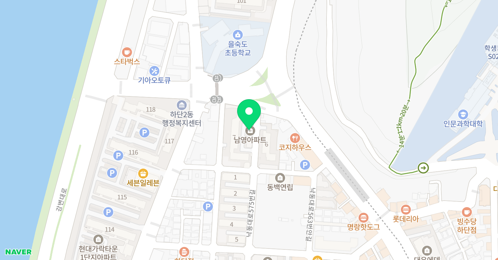 용샘위드 학원 위치
