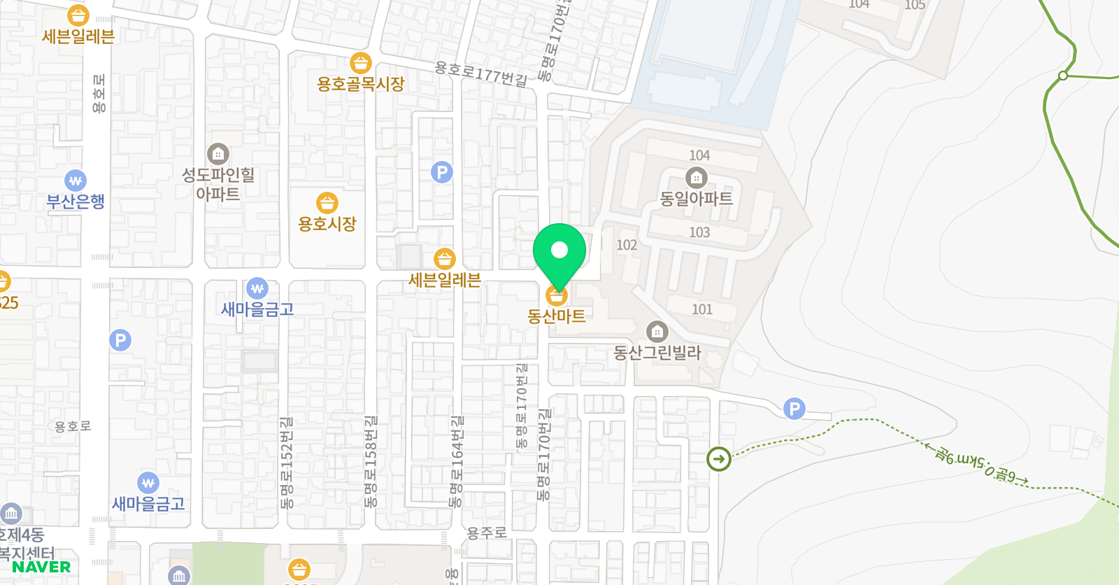 용호태권도 위치