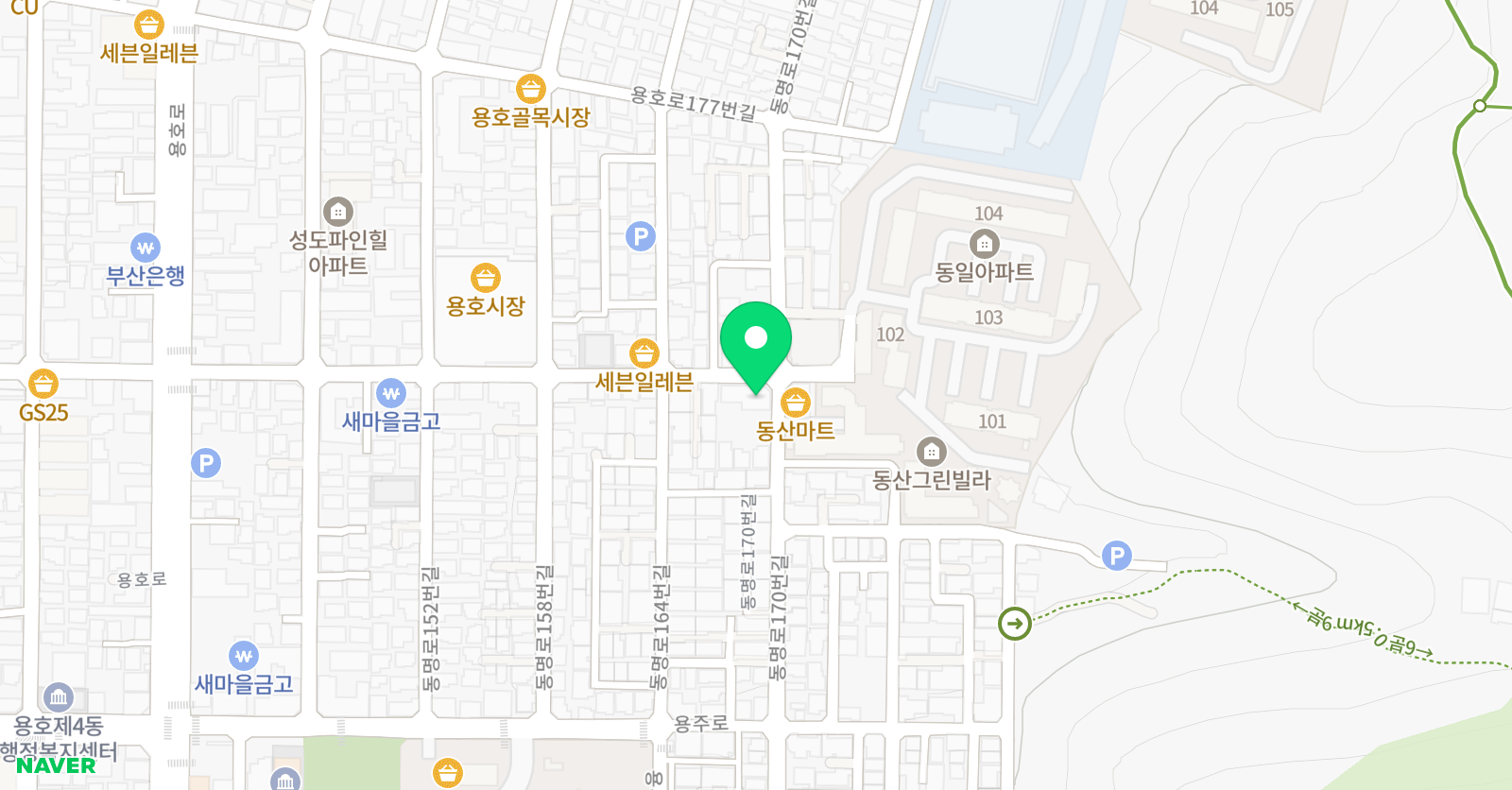 한빛 태권도장 위치
