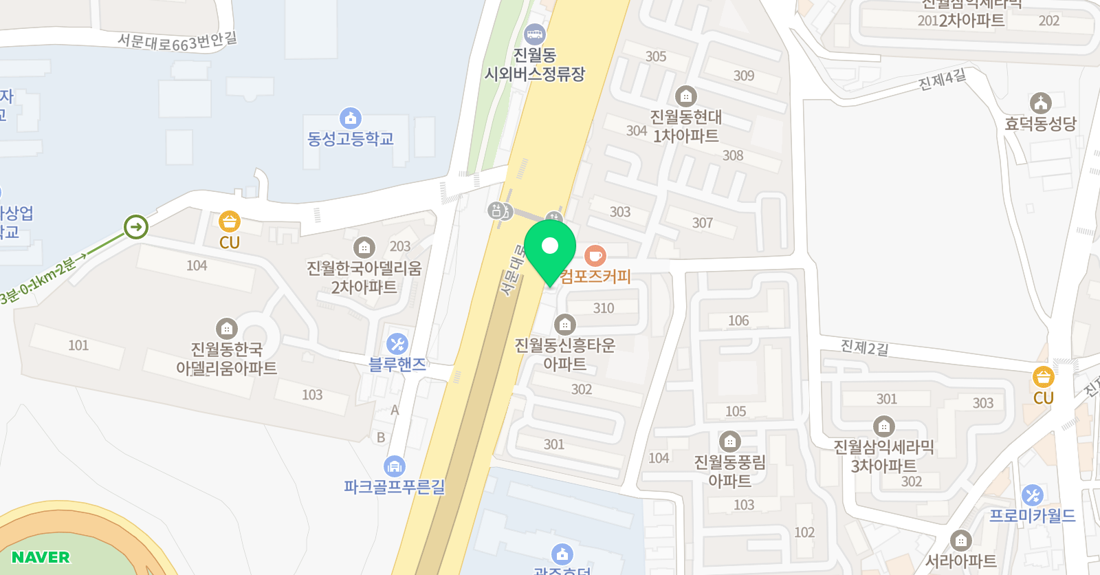 U2M유투엠 수학학원 위치