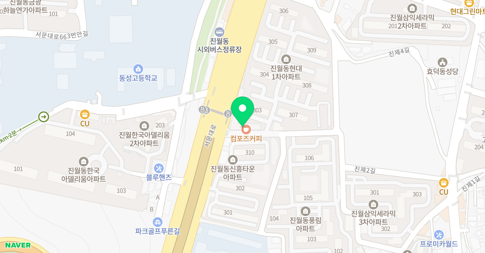빨간펜수학의달인 진월효덕점 위치