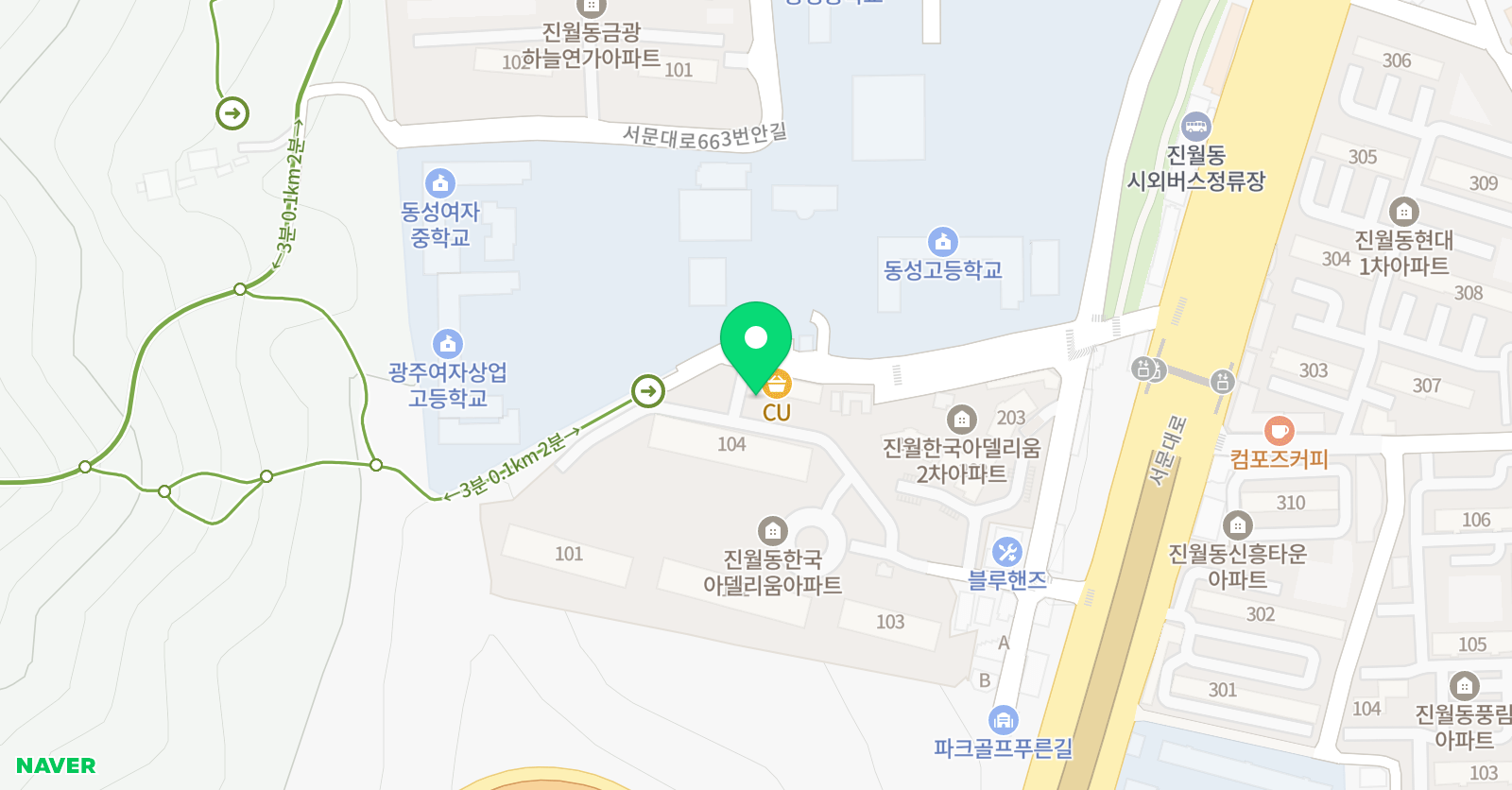 송도움 피아노학원 위치