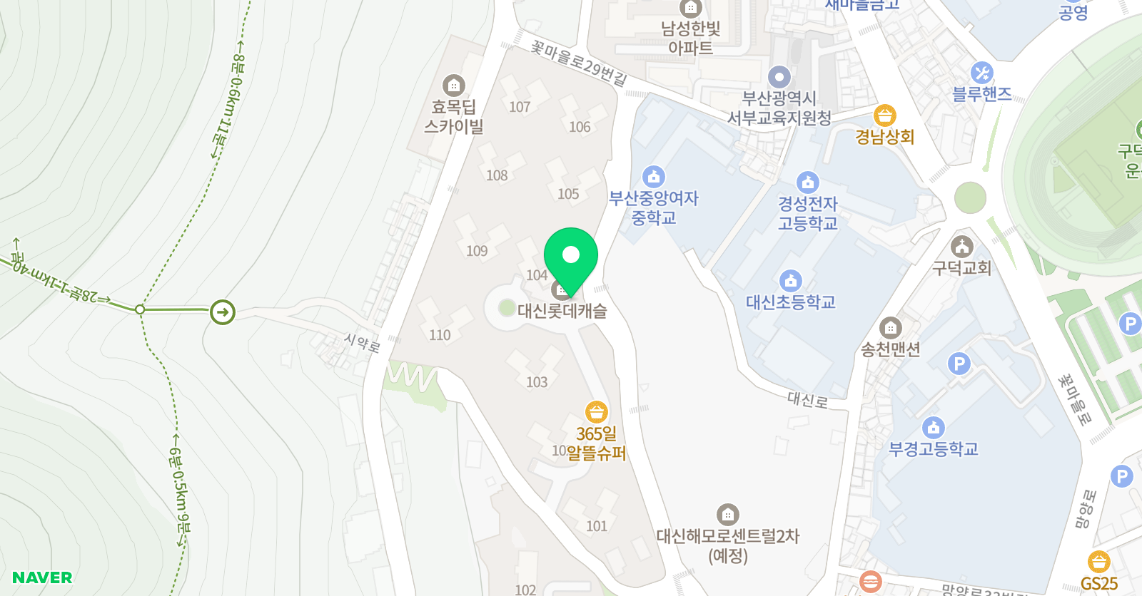 MTA SKY 태권도장 위치