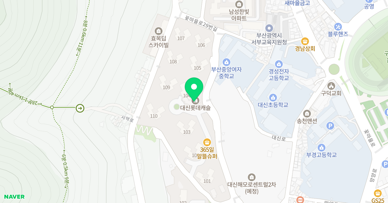 튼튼 영어마스터클럽 부산서대신동점 위치