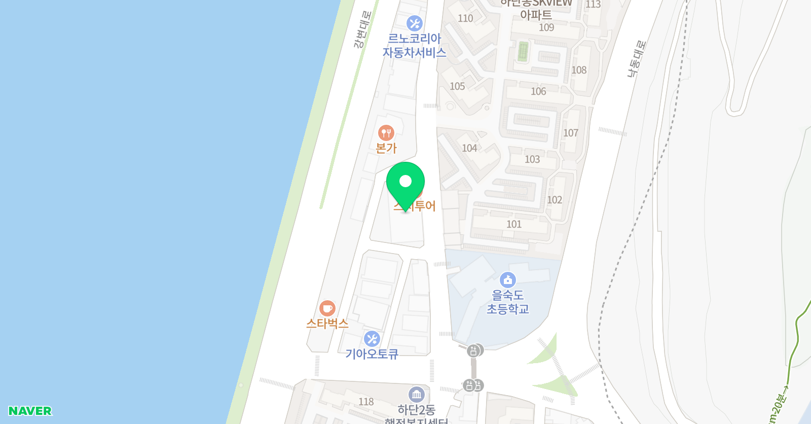 하현 수학교습소 위치