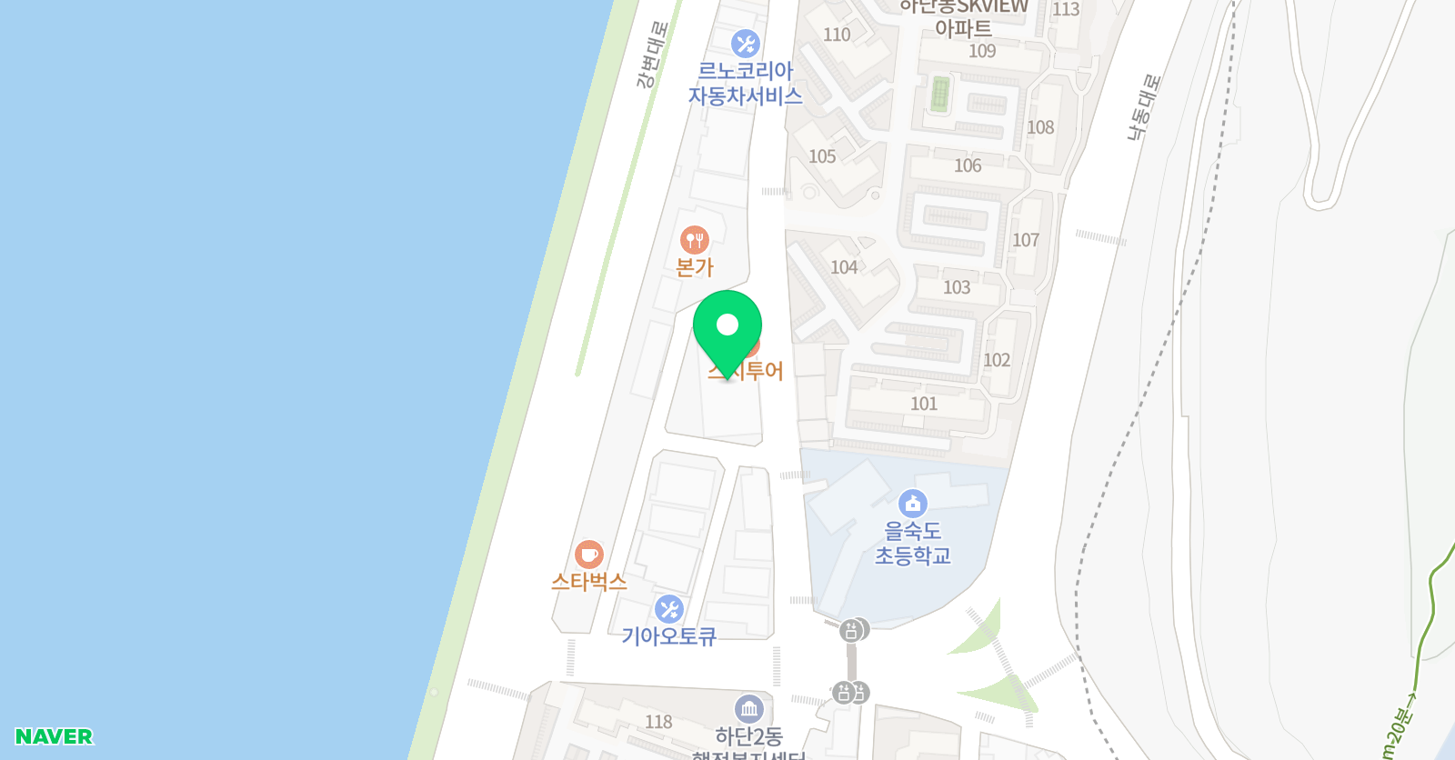 하현수학학원 위치