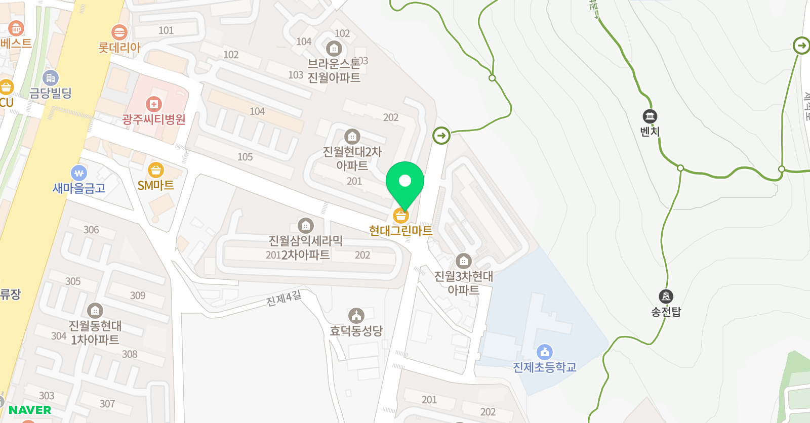 라온 영어 위치