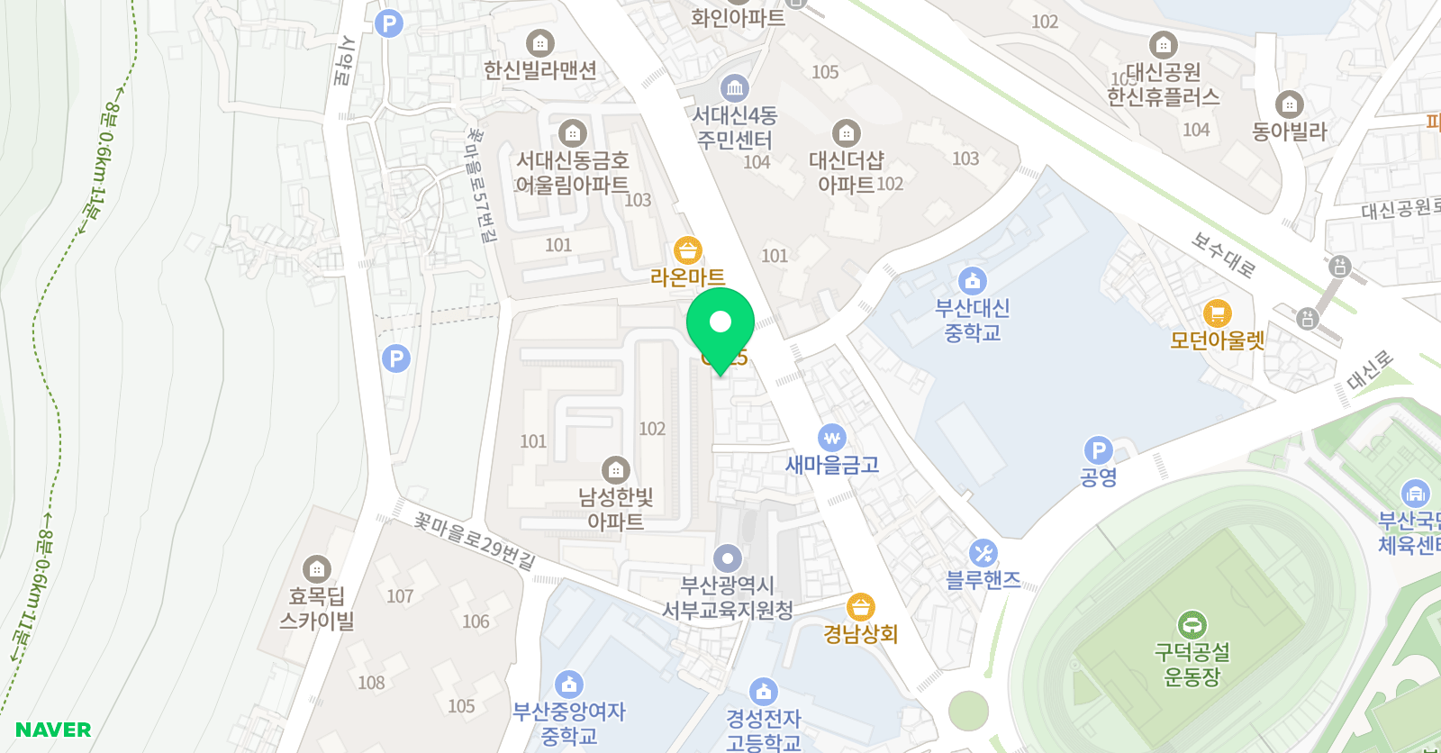 아토미술교습소 수깨비 학원 위치