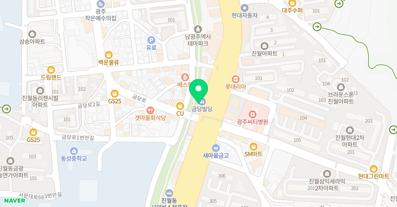 수포이 국영수학원 위치