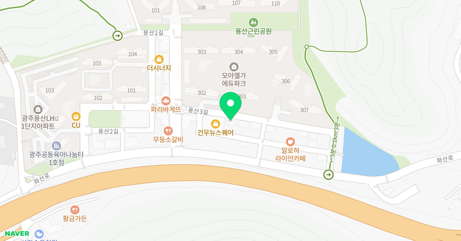 크리아트 용산원 위치