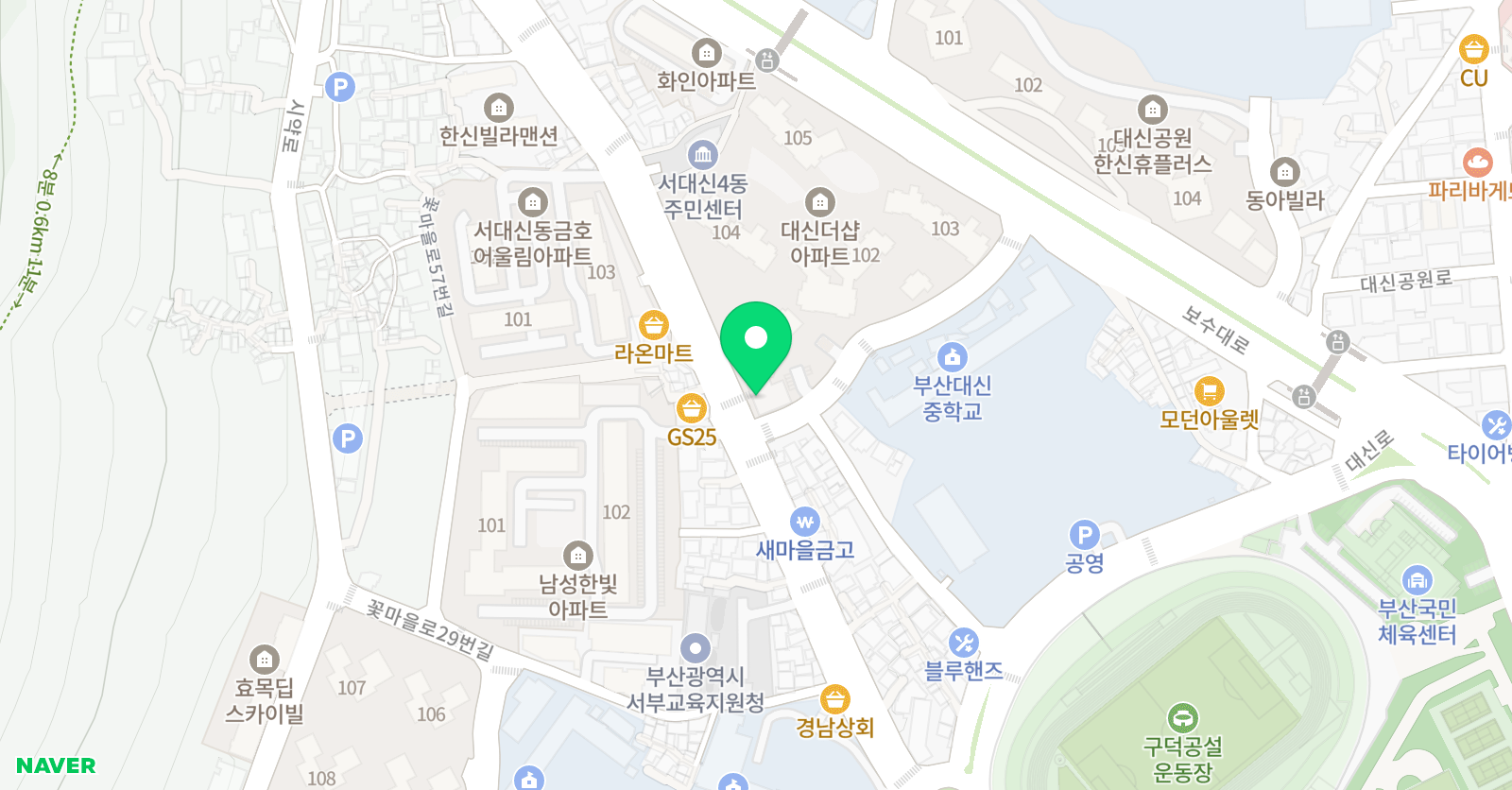 잭슨 영어교습소 위치
