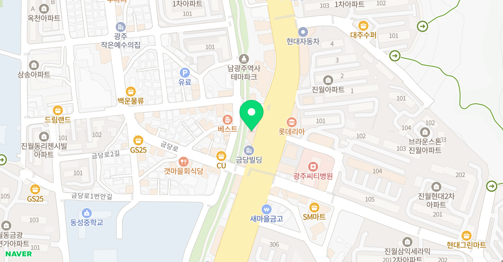 HB드림영어 아카데미 어학원 위치