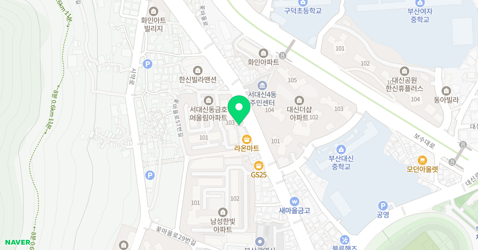 한마음 음악학원 위치