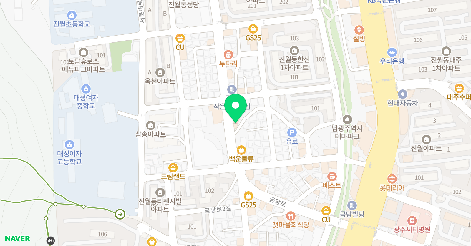 김우 영수학학원 위치