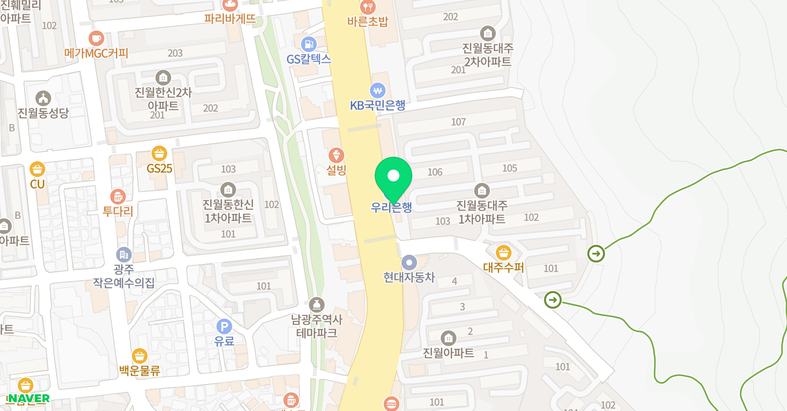애니스타 만화학원 광주진월점 위치