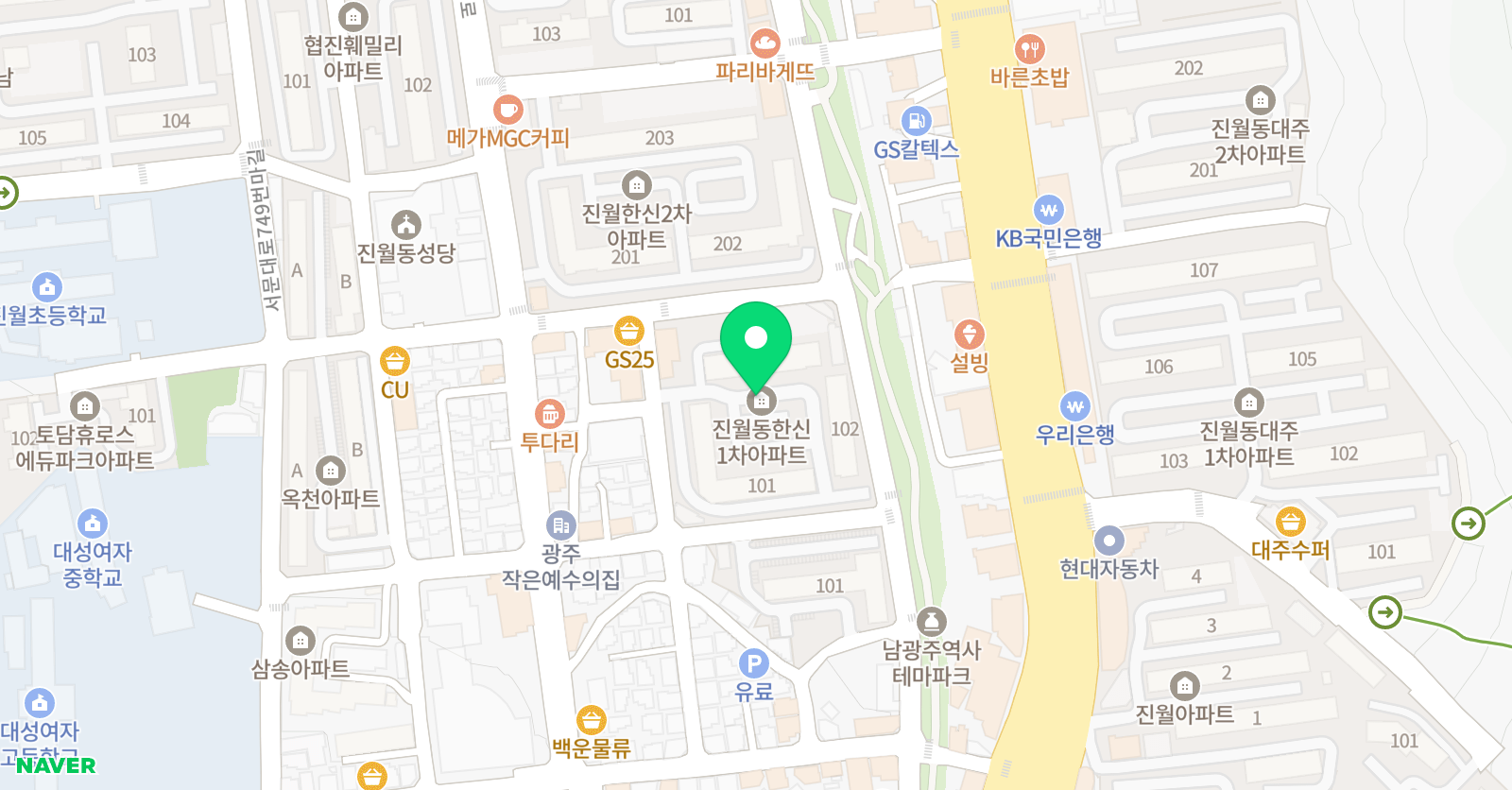 박샘해법논술교실 위치