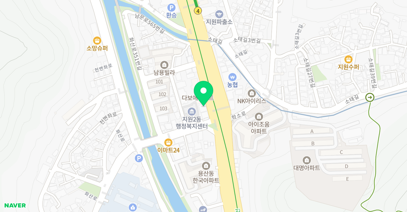 메가클래스 학원 위치