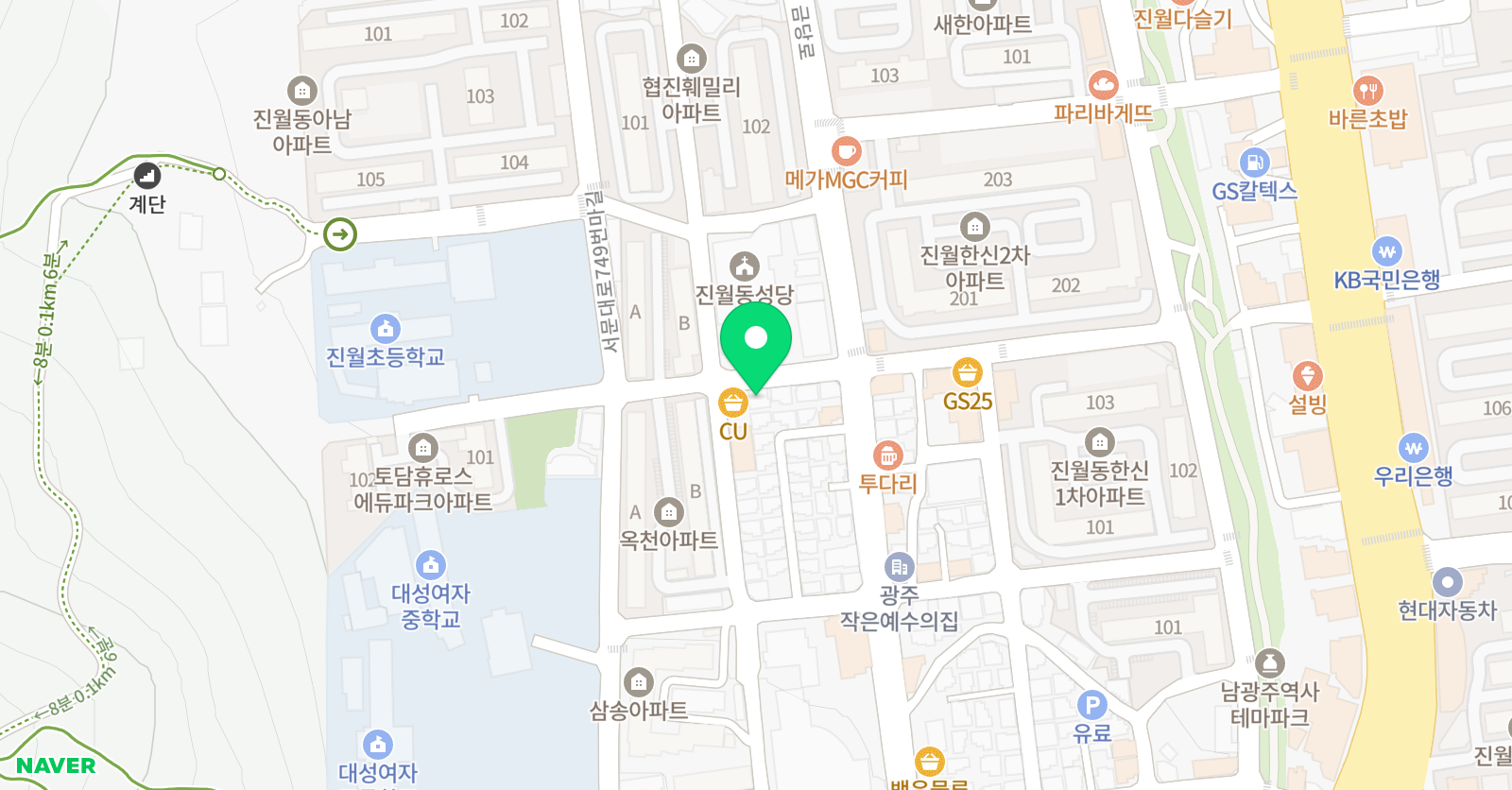 하이얀 미술학원 위치