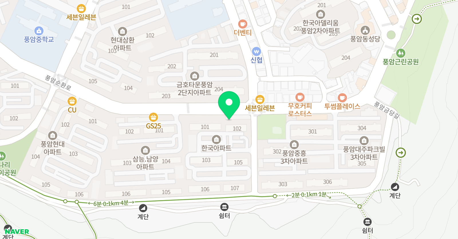 뉴세종 태권도 위치