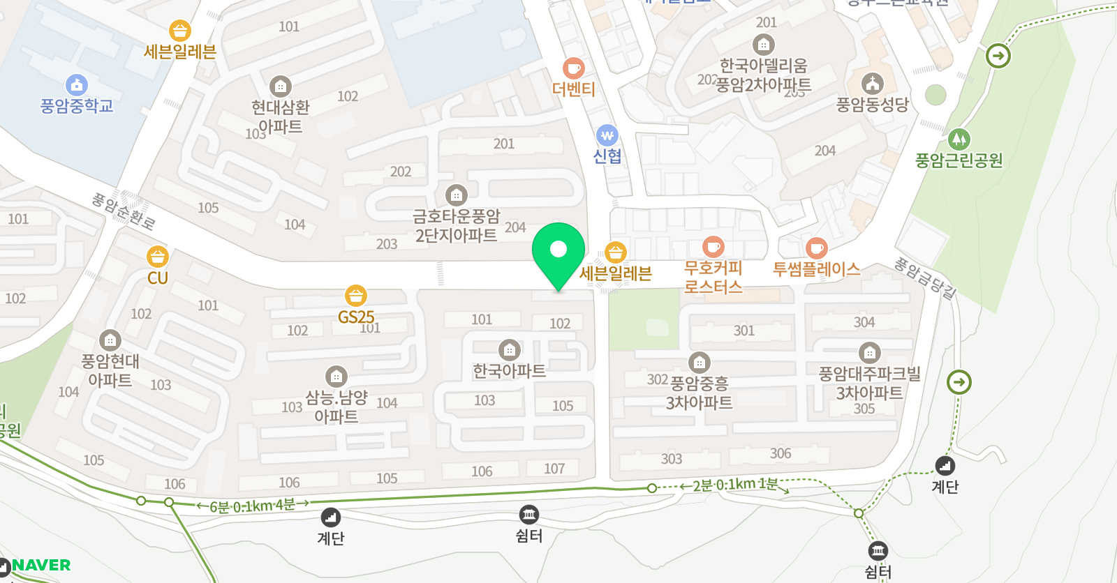 더샾 피아노학원 위치