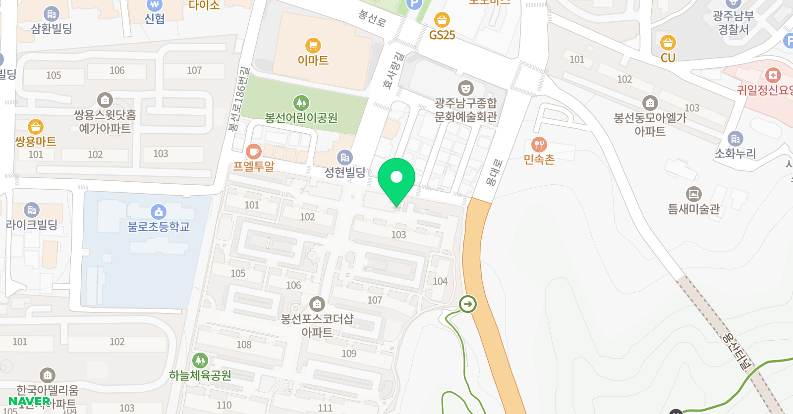 김미선 수학학원 위치