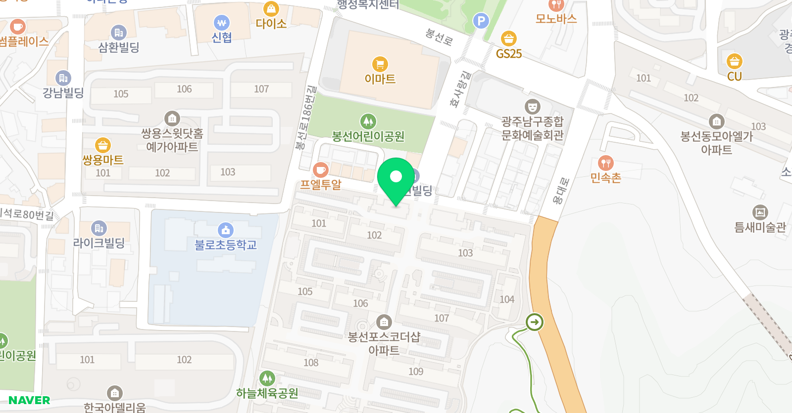 본 피아노음악학원 위치