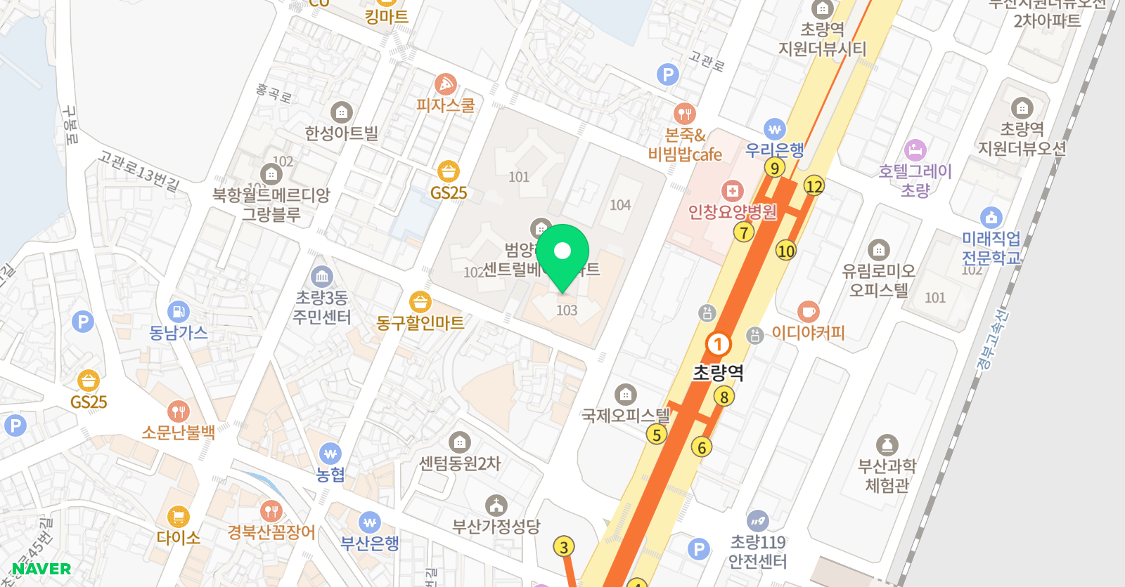 리드인 독서논술 초량점 위치