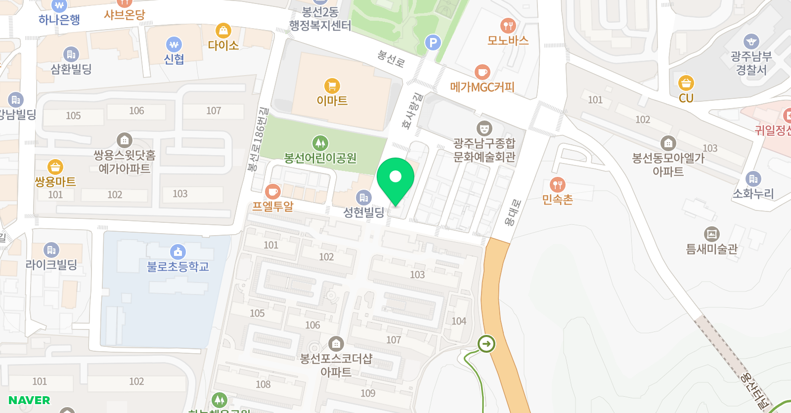 윤각사회탐구학원 위치
