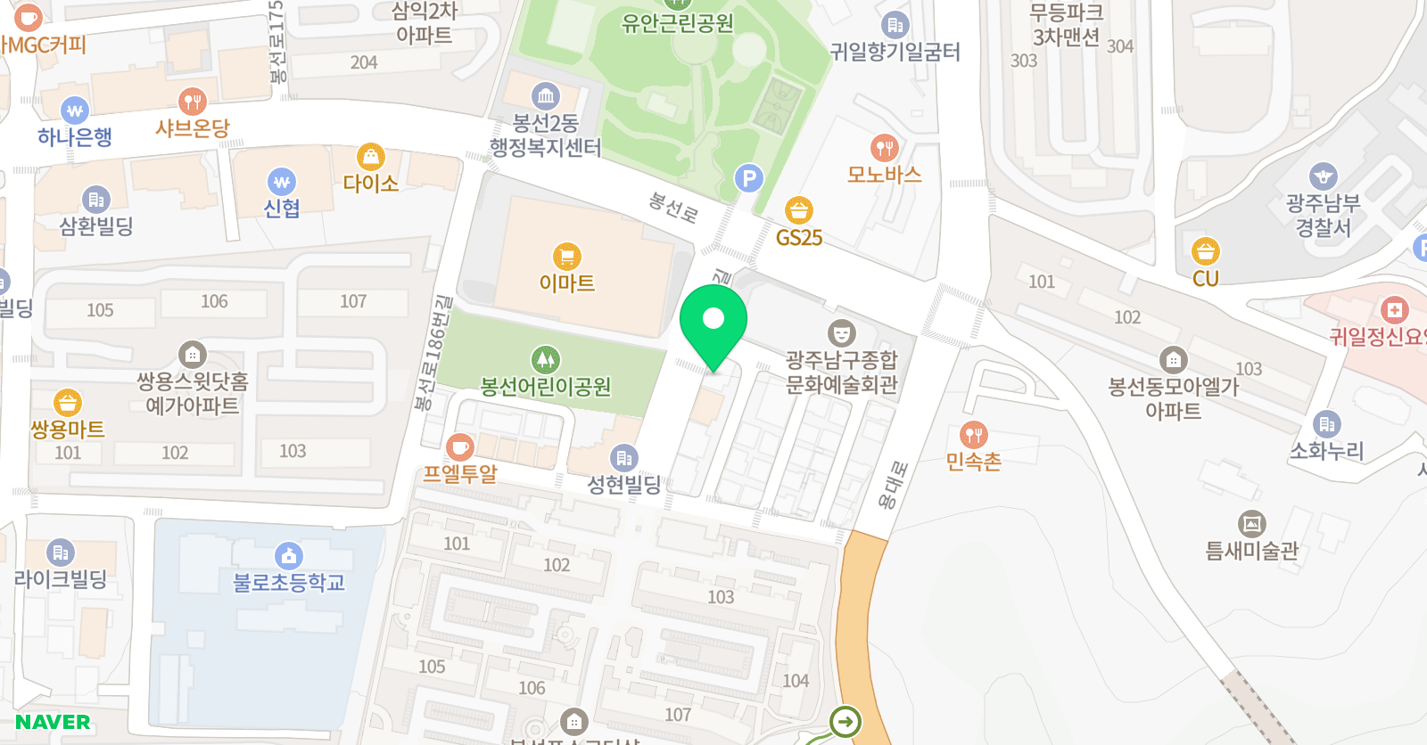 정샘 국어 한국사 위치