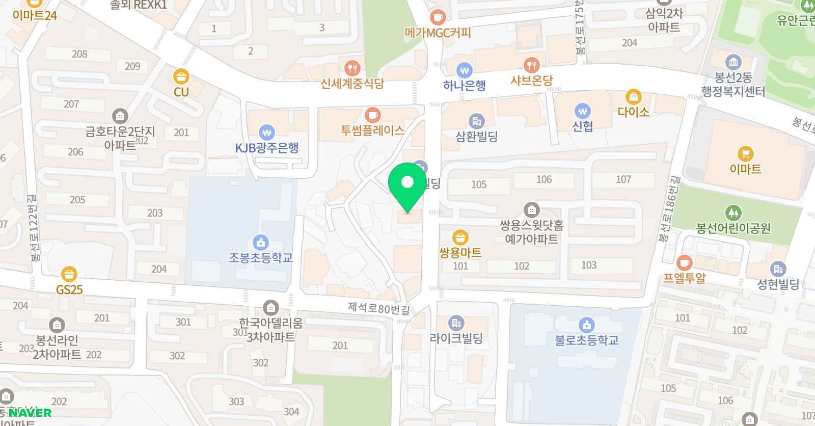 제이 수학학원 위치