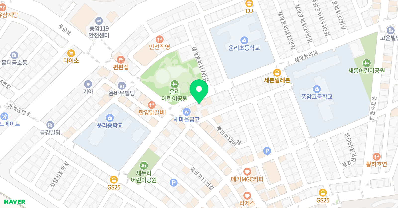 EG 초중통합교육학원 위치