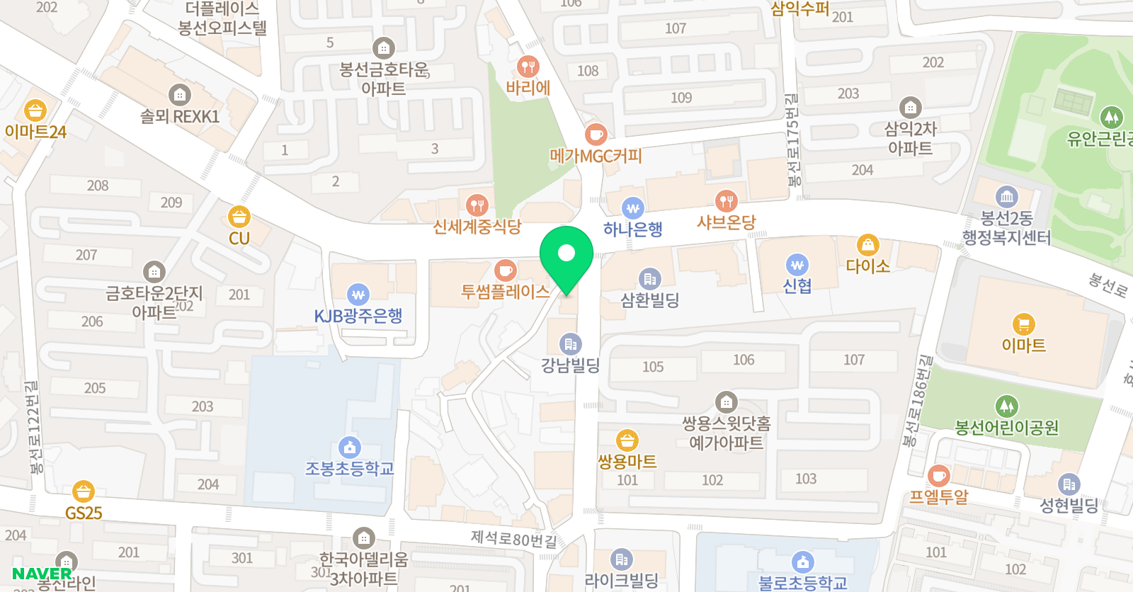 더탑 수학학원 위치
