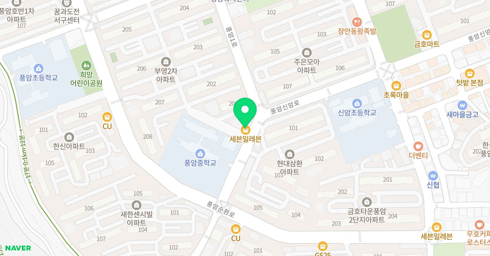 아이사랑 태권도 위치
