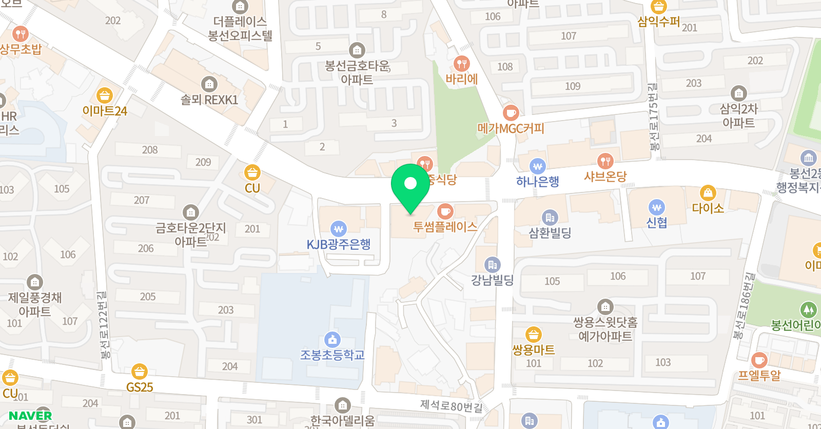 스완키즈 발레학원 위치