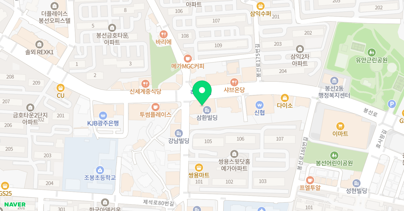 지앤 수학원 위치