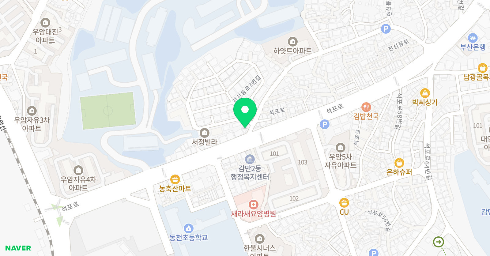 윤선생IGSE아카데미 감만 학원 위치