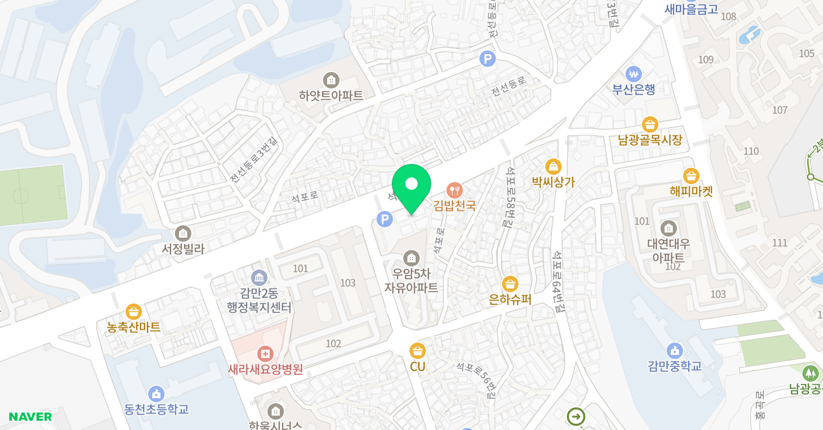 기무 태권도 위치