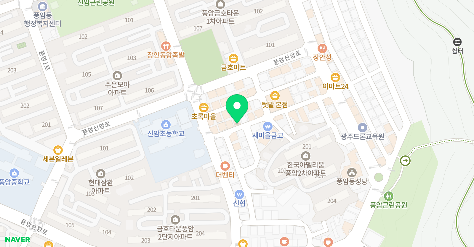 생각키우는 나무 위치