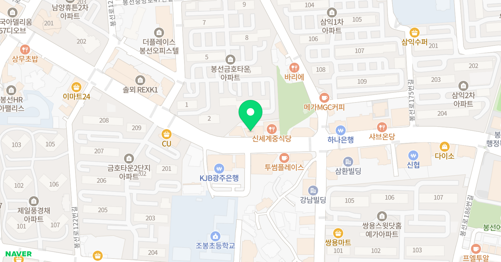 김선문영어국어학원 위치