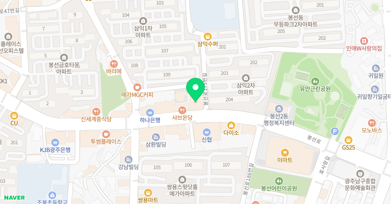 더풀 수학학원 위치